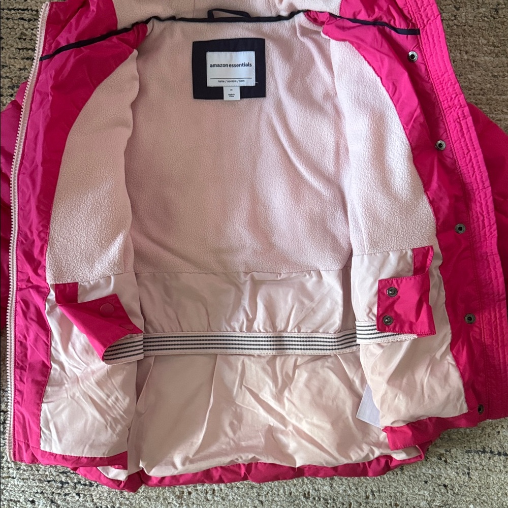 Amazon Essentials Hot Pink Girls Winter Coat size M - Picture 7 of 10
